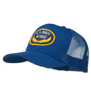 US Navy Retired Emblem Patched Mesh Cap