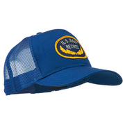 US Navy Retired Emblem Patched Mesh Cap