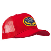 US Navy Retired Emblem Patched Mesh Cap