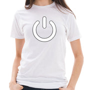 Power Button Graphic Design Deluxe Jersey T-Shirt