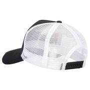 5 Panel High Profile Poly Cotton Twill Mesh Trucker Cap