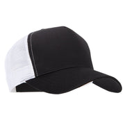 5 Panel High Profile Poly Cotton Twill Mesh Trucker Cap