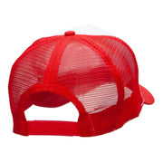 5 Panel High Profile Poly Cotton Twill Mesh Trucker Cap