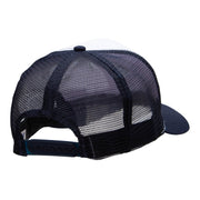 5 Panel High Profile Poly Cotton Twill Mesh Trucker Cap