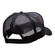 5 Panel High Profile Poly Cotton Twill Mesh Trucker Cap