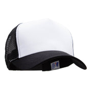 5 Panel High Profile Poly Cotton Twill Mesh Trucker Cap