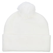 Pom Acrylic Cuff Long Beanie