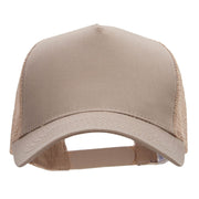 5 Panel High Profile Poly Cotton Twill Mesh Trucker Cap