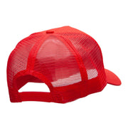 5 Panel High Profile Poly Cotton Twill Mesh Trucker Cap