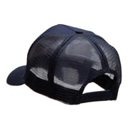 5 Panel High Profile Poly Cotton Twill Mesh Trucker Cap