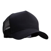 5 Panel High Profile Poly Cotton Twill Mesh Trucker Cap