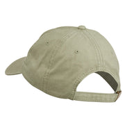 Outline Image of a Parrot Embroidered Washed Cap