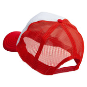 Boo Embroidered Summer Foam Mesh Trucker Cap - Red-White OSFM