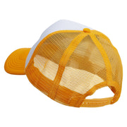 Boo Embroidered Summer Foam Mesh Trucker Cap - Yellow-White OSFM