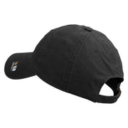 U.S. Army Cyber Corps Embroidered Washed Solid Pigment Dyed Cotton Twill Brass Buckle Cap - Black OSFM