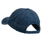 Outline Image of a Parrot Embroidered Washed Cap