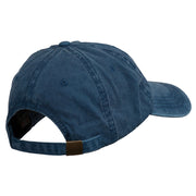 Outline Image of a Parrot Embroidered Washed Cap