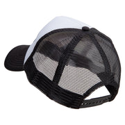 Boo Embroidered Summer Foam Mesh Trucker Cap - Black-White OSFM