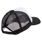 Boo Embroidered Summer Foam Mesh Trucker Cap - Black-White OSFM