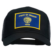 Oregon State Flag Patched Mesh Cap