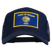 Oregon State Flag Patched Mesh Cap