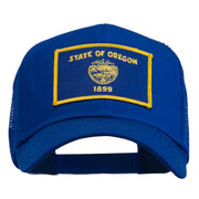 Oregon State Flag Patched Mesh Cap