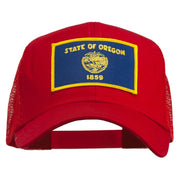 Oregon State Flag Patched Mesh Cap