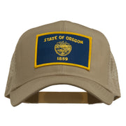 Oregon State Flag Patched Mesh Cap