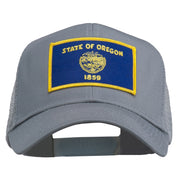 Oregon State Flag Patched Mesh Cap