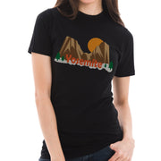 Yosemite Mountains Graphic Design Deluxe Jersey T-Shirt