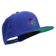 Witch Embroidered Wool Blend Prostyle Snapback - Royal OSFM