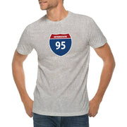 Interstate Highway 95 Graphic Design Deluxe Jersey T-Shirt