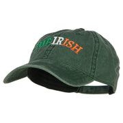 Wording of The Irish Embroidered Washed Cotton Cap