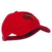 Oriental Dragon Embroidered Washed Cap