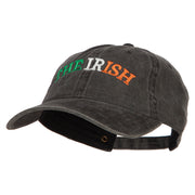 Wording of The Irish Embroidered Washed Cotton Cap