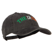 Wording of The Irish Embroidered Washed Cotton Cap