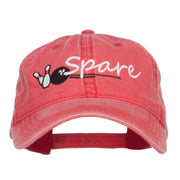 Bowling Spare Embroidered Washed Cap