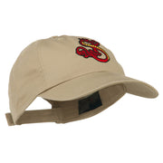 Oriental Dragon Embroidered Washed Cap