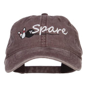 Bowling Spare Embroidered Washed Cap