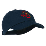 Oriental Dragon Embroidered Washed Cap