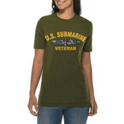 U.S. Submarine Veteran Graphic Design Deluxe Jersey T-Shirt