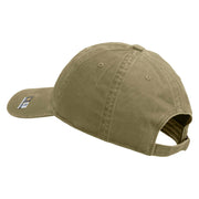 U.S. Army Special Forces Embroidered Washed Solid Pigment Dyed Cotton Twill Brass Buckle Cap - Khaki OSFM