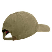 U.S. Army Special Forces Embroidered Washed Solid Pigment Dyed Cotton Twill Brass Buckle Cap - Khaki OSFM
