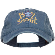 Boy Scout Logo Embroidered Washed Cap