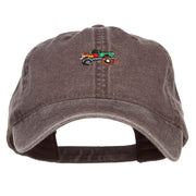 Mini Monster Truck Embroidered Washed Cap