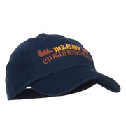 Merry Christmoose Embroidered Low Cap