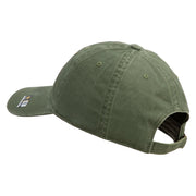 U.S. Army Special Forces Embroidered Washed Solid Pigment Dyed Cotton Twill Brass Buckle Cap - Olive OSFM