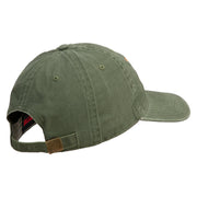 U.S. Army Special Forces Embroidered Washed Solid Pigment Dyed Cotton Twill Brass Buckle Cap - Olive OSFM