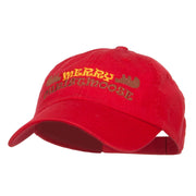 Merry Christmoose Embroidered Low Cap