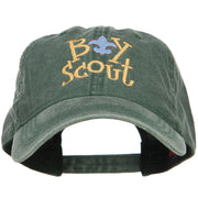 Boy Scout Logo Embroidered Washed Cap